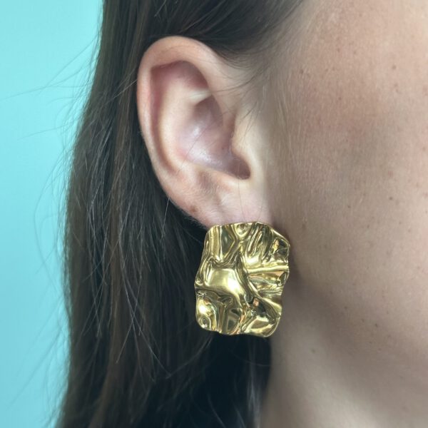 PAPER EARRINGS GOLD