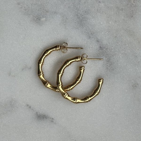 BAMBOO EARRINGS GOLD