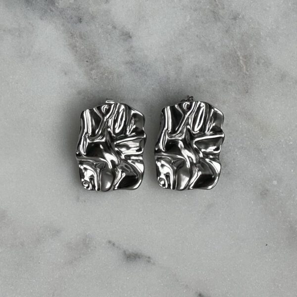 PAPER EARRINGS SILVER