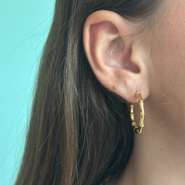 BAMBOO EARRINGS GOLD